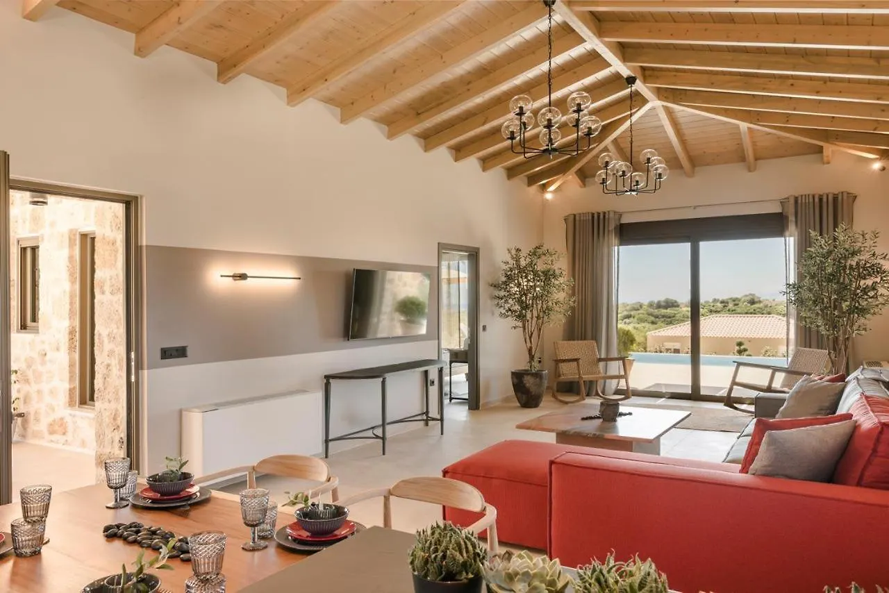 Golden Stone Made Villa In Karavados Village! Argostoli