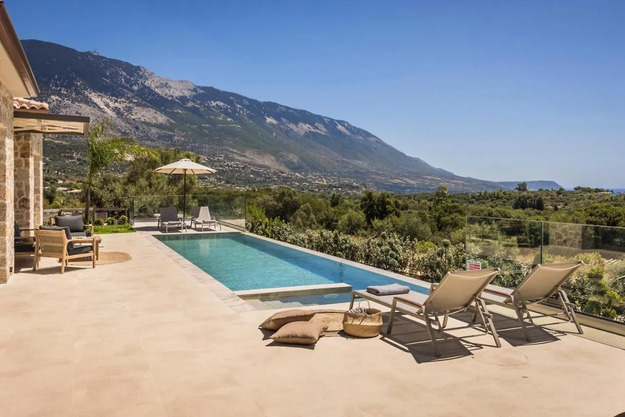 Golden Stone Made Villa In Karavados Village! Argostoli