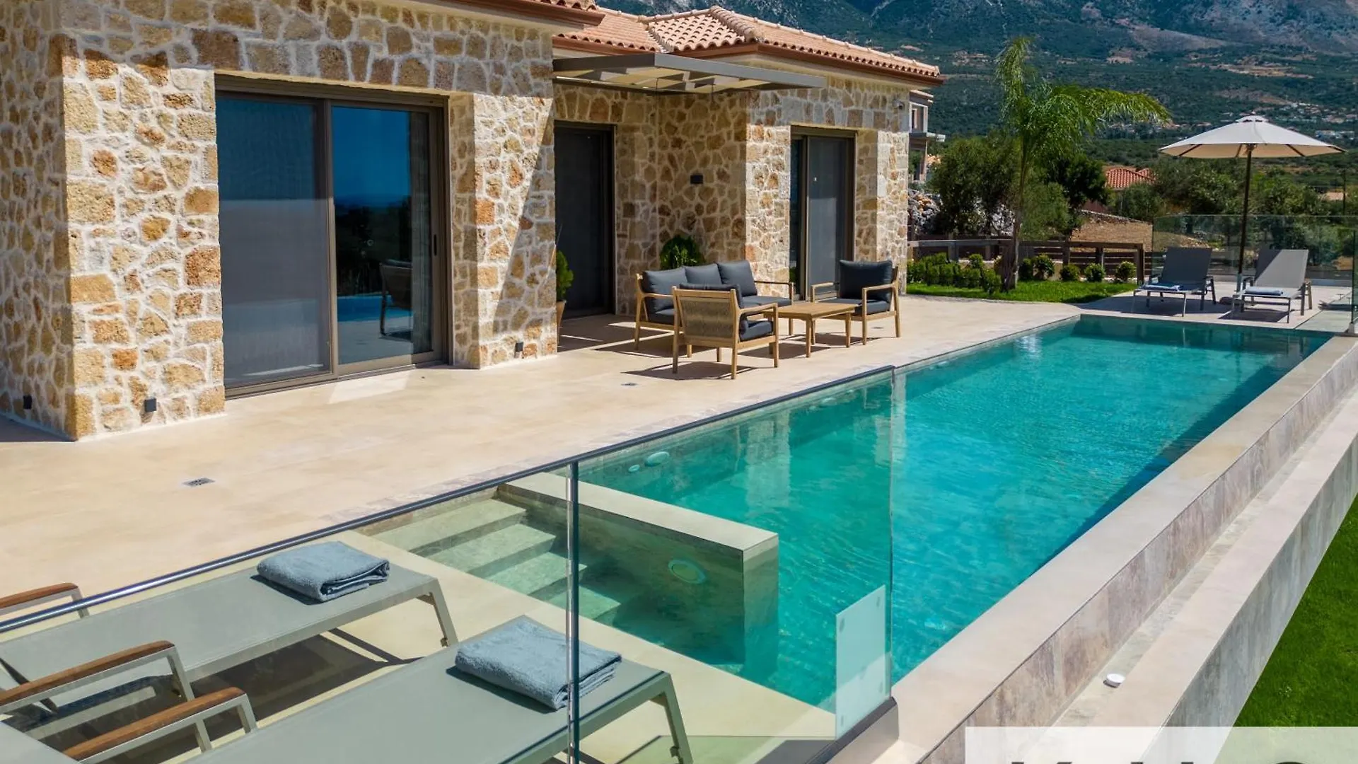 Golden Stone Made Villa In Karavados Village! Argostoli