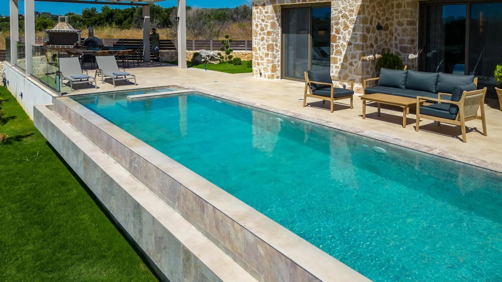 Golden Stone Made Villa In Karavados Village! Argostoli